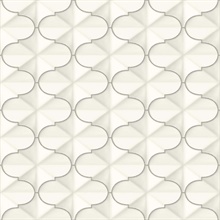 Frances Wallpaper - Silver