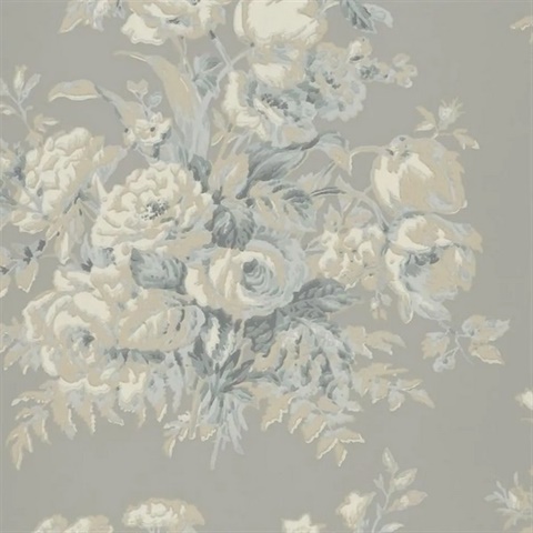 Francoise Bouquet Slate Floral Ralph Lauren Wallpaper