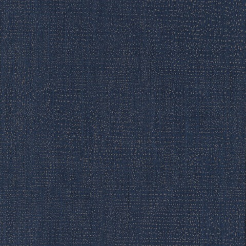Fransisco Indigo Dots on Linen Wallpaper