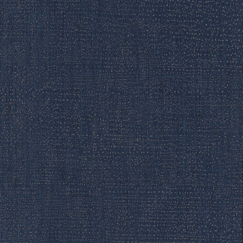 Fransisco Indigo Dots on Linen Wallpaper