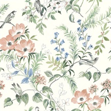 Frederique Multicolor Bloom Wallpaper