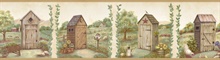 Fredley Cream Country Meadow Outhouse Border