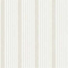 French Linen Stripe Premium Peel & Stick Wallpaper