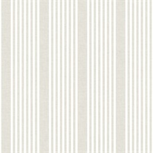 French Linen Stripe Premium Peel &amp; Stick Wallpaper