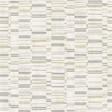 Fresnaye Grey Linen Horizontal Stripe Wallpaper