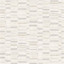 Fresnaye Neutral Linen Horizontal Stripe Wallpaper