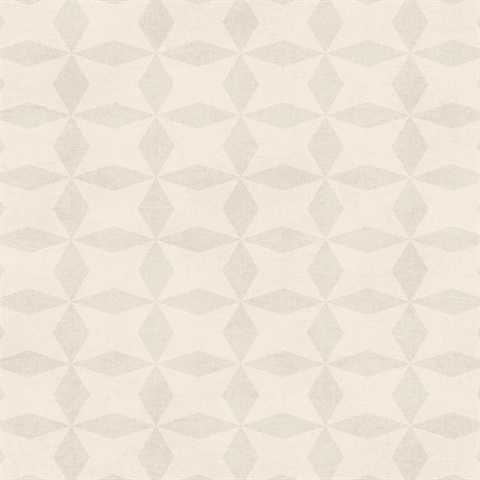 Frey Cream Geometric Wallpaper