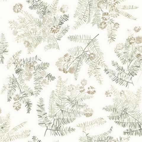 Frith Green Botanical Wallpaper