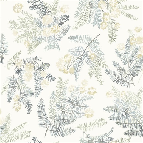 Frith Sea Green Botanical Wallpaper
