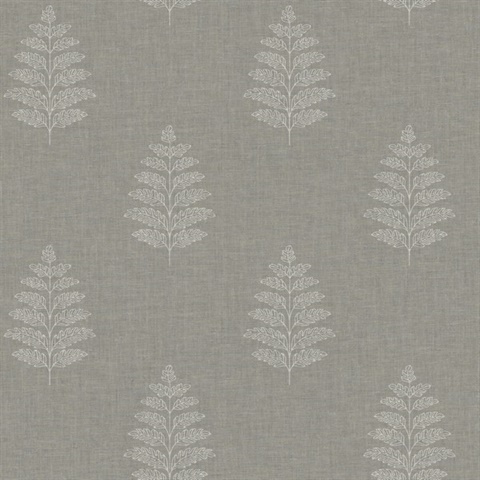 Frond Charcoal Leaf Wallpaper