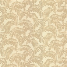 Fronde Beige Leaves Wallpaper