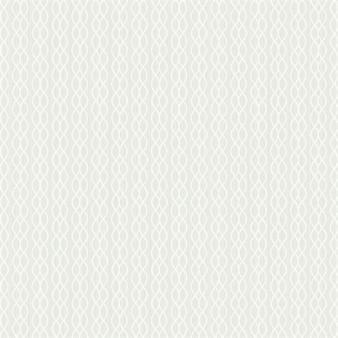 Frost White Vertical Infinity Stripe Wallpaper
