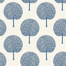 Fruit Trees Inkwash Wallpaper