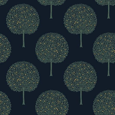 Fruit Trees Space Wallpaper