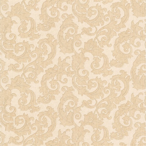 Fulham Beige Scrolls