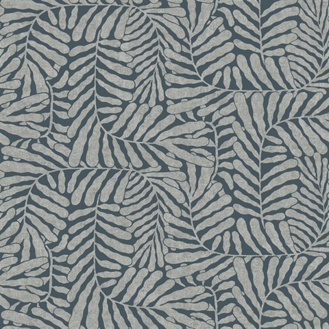 Gabriel Teal Fern Wallpaper