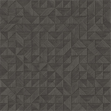 Gallerie Black Geometric Wood Wallpaper