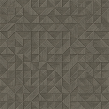Gallerie Dark Grey Geometric Wood Wallpaper