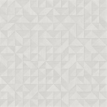 Gallerie Light Grey Geometric Wood Wallpaper