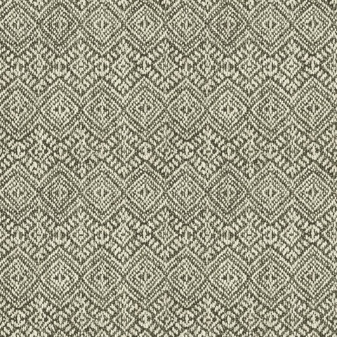Gallivant Black & White Woven Geometric Wallpaper