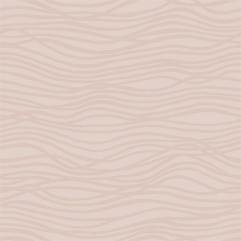 Galyn Rose Gold Pearlescent Glitter Textured Wave Wallpaper