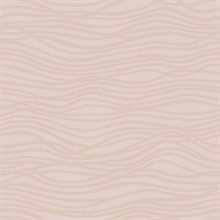 Galyn Rose Gold Pearlescent Glitter Textured Wave Wallpaper