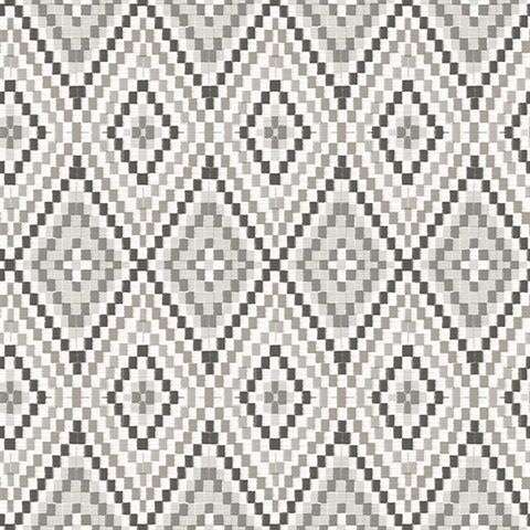 Ganado Dark Brown Geometric Ikat