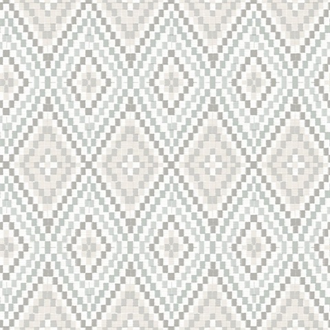 Ganado Grey Geometric Ikat