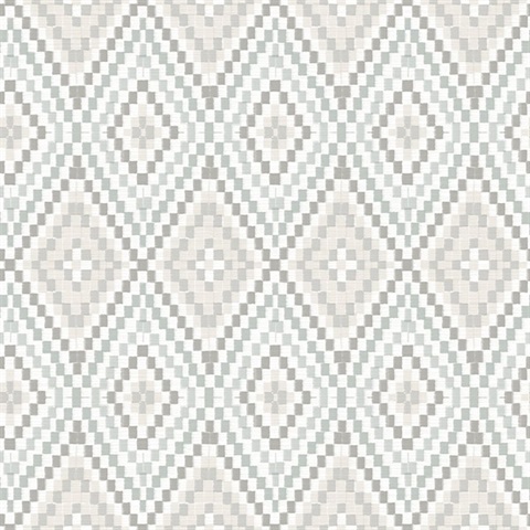 Ganado Grey Geometric Ikat