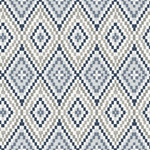 Ganado Navy Geometric Ikat