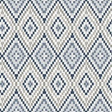 Ganado Navy Geometric Ikat