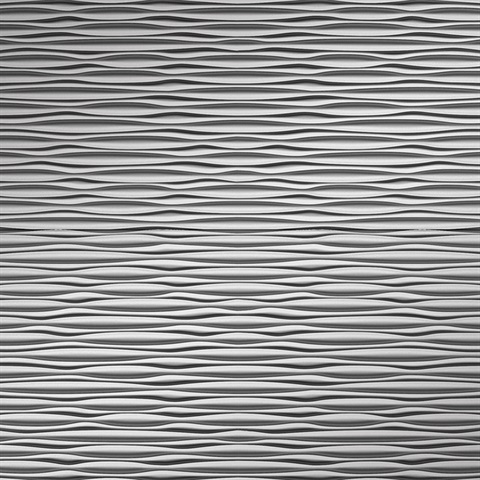 Ganges Ceiling Panels Metallic Silver