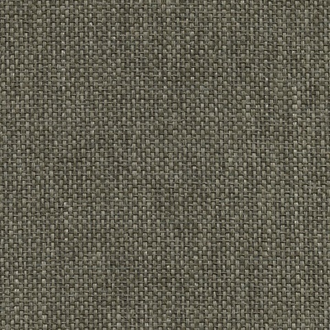 Gaoyou Dark Grey Paper Weave Wallpaper
