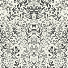 Garden Black & White Terrace Wallpaper