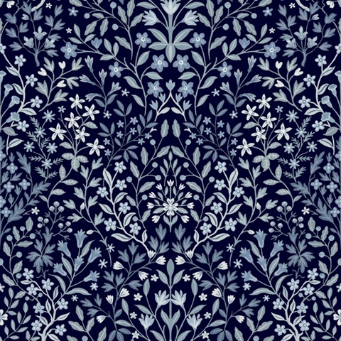 Garden Blue Terrace Wallpaper