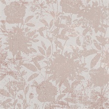 Garden Floral Dusted Pink Peel and Stick Wallpaper
