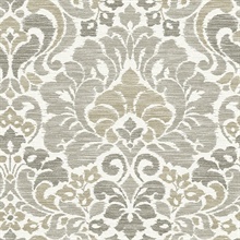 Garden of Eden Taupe Damask