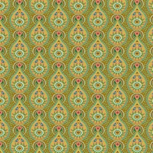 Garden Party Mustard Raindrops Wallpaper