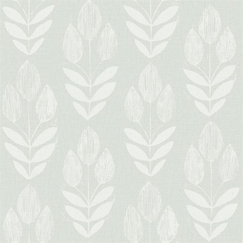 Garland Aqua Block Tulip Wallpaper