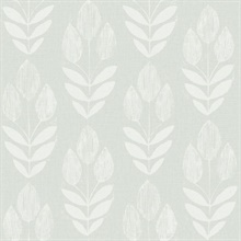 Garland Aqua Block Tulip Wallpaper
