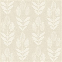 Garland Khaki Block Tulip Wallpaper