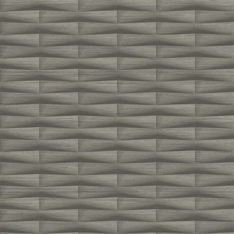 Gator Brown Abstract Geometric Block Stripe Wallpaper