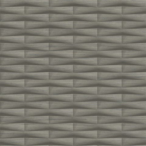 Gator Brown Abstract Geometric Block Stripe Wallpaper