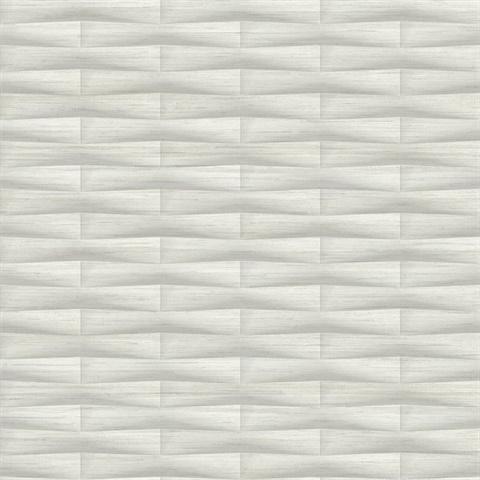 Gator Light Grey Abstract Geometric Block Stripe Wallpaper