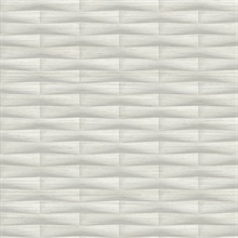 Gator Light Grey Abstract Geometric Block Stripe Wallpaper