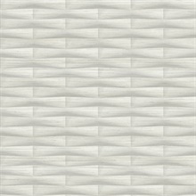 Gator Light Grey Abstract Geometric Block Stripe Wallpaper