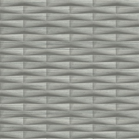 Gator Slate Abstract Geometric Block Stripe Wallpaper