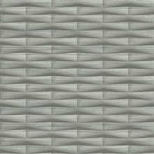 Gator Slate Abstract Geometric Block Stripe Wallpaper