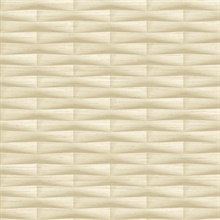 Gator Wheat Abstract Geometric Block Stripe Wallpaper