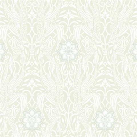 Gatsby Beige Damask Wallpaper